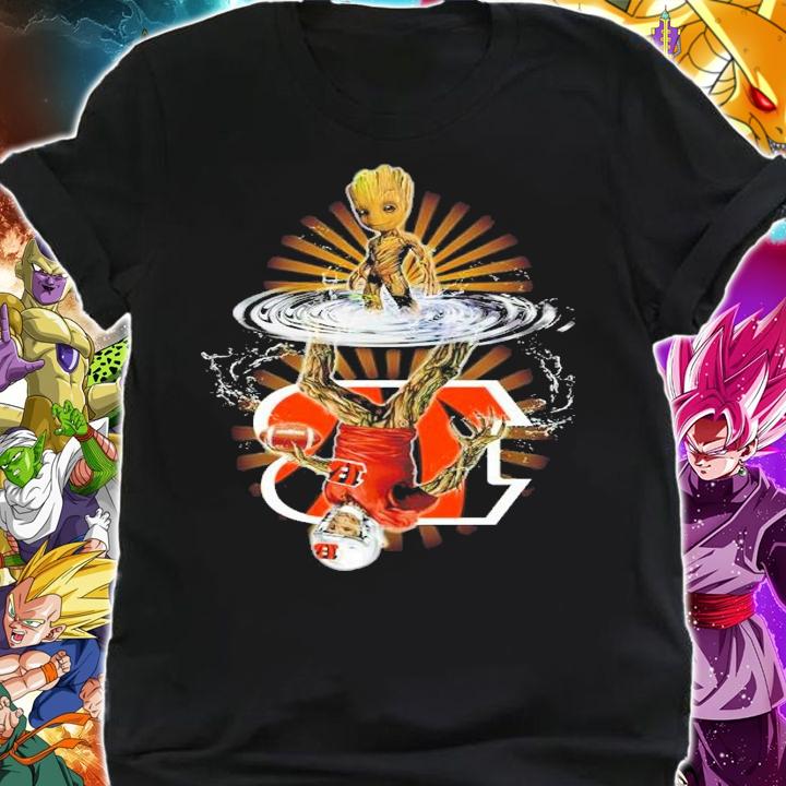 Baby Groot Water Reflection Mirror Cincinnati Bengals Shirt t-shirt shirt