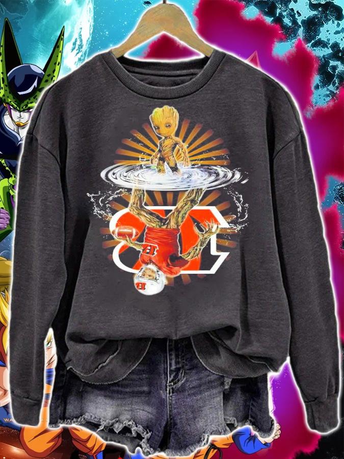 Baby Groot Water Reflection Mirror Cincinnati Bengals Shirt t-shirt sweatshirt
