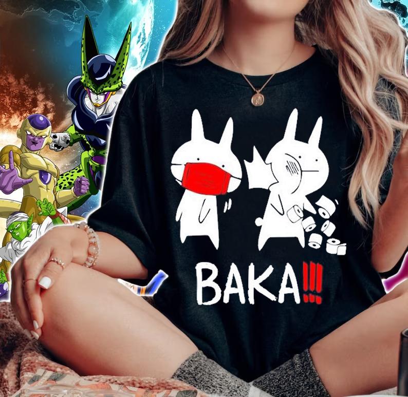 Baka_ Idiot_ Funny Japanese Anime T-Shirt t-shirt woman shirt