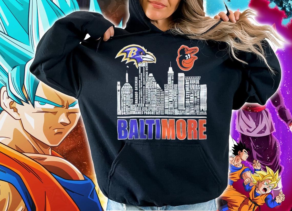 Baltimore Ravens and Baltimore Orioles shirt t-shirt hoodie