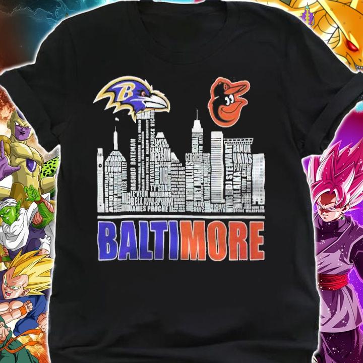 Baltimore Ravens and Baltimore Orioles shirt t-shirt shirt