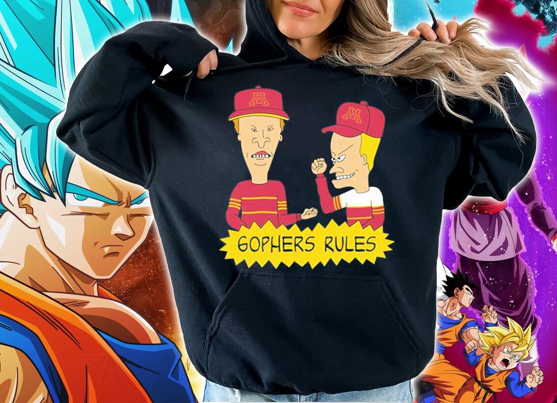 Beavis and Butt-Head Minnesota Golden Gophers Rules NCAA T-Shirt t-shirt hoodie