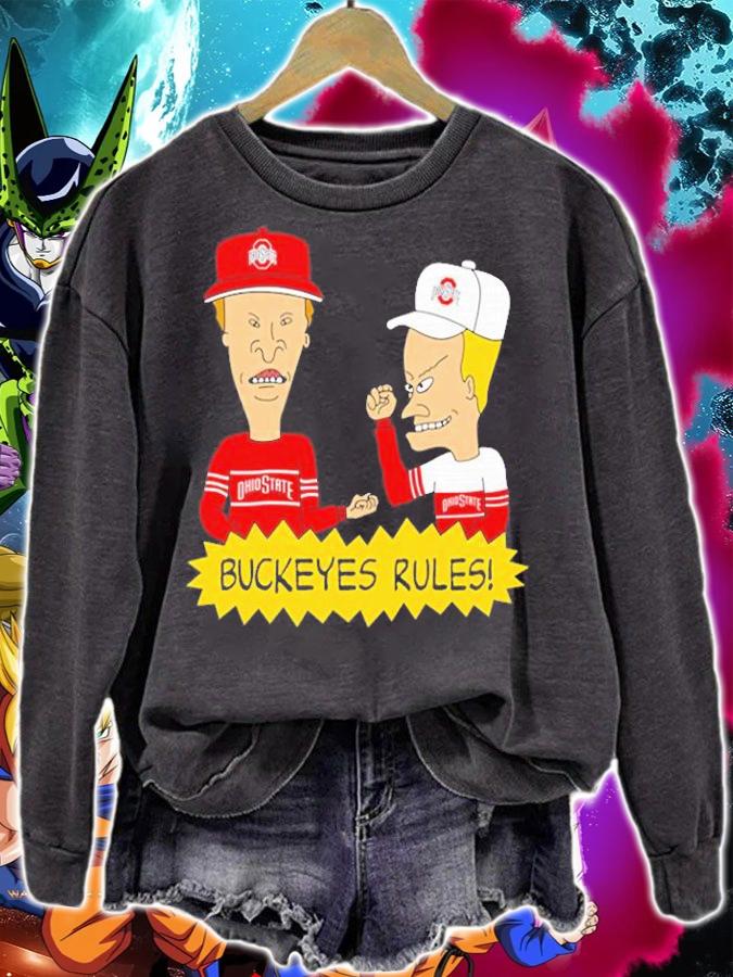 Beavis and Butt-Head Ohio State Buckeyes Rules NCAA T-Shirt t-shirt sweatshirt