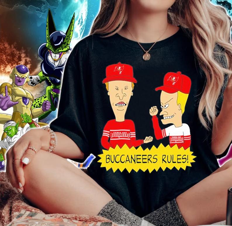 Beavis and Butt-Head Tampa Bay Buccaneers Rules NFL T-Shirt t-shirt woman shirt