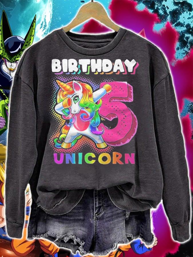 Birthday Unicorn 5 Dabbing Unicorn 5Th Birthday Gift Girls Shirt t-shirt sweatshirt
