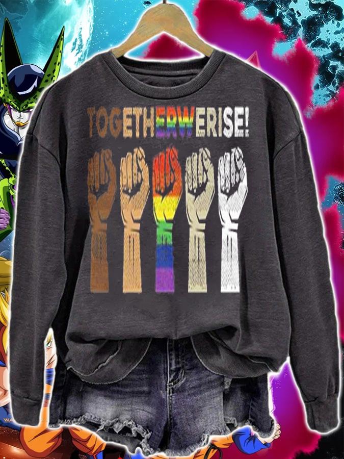 Black Lives Matter Together we rise t-shirt sweatshirt