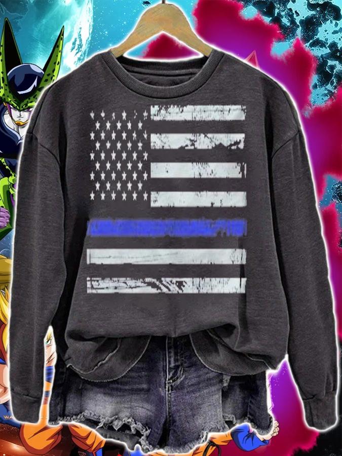 Blue Lives Matter Thin Blue Lives Line Flag t-shirt sweatshirt