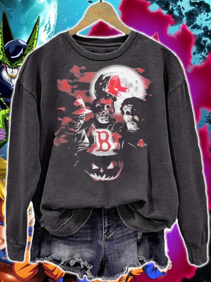 Boston Red Sox Halloween Horror Character movies shirt t-shirt sweatshirt