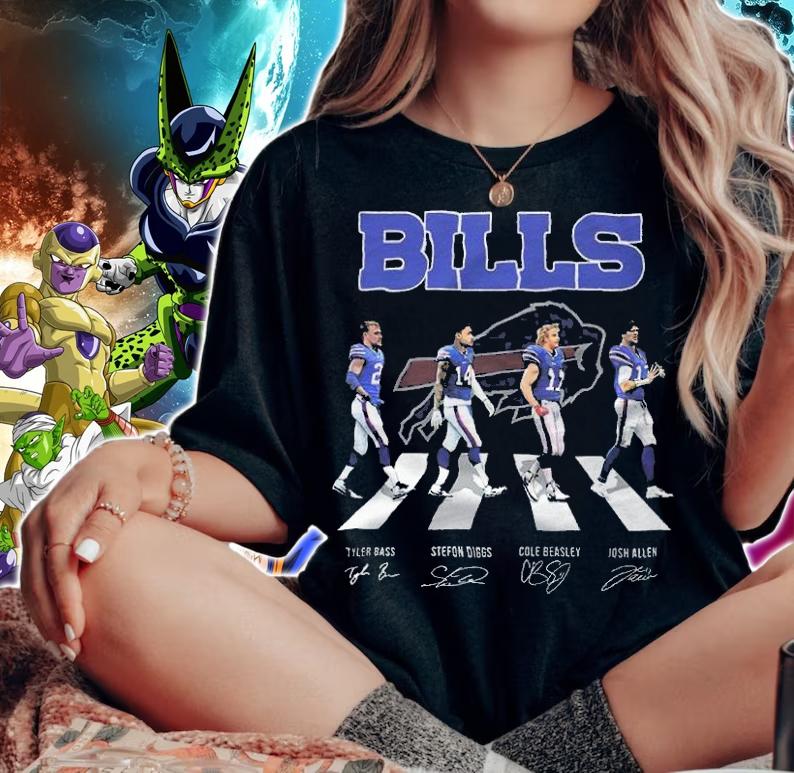 Buffalo Bills Abbey Road signatures shirt t-shirt woman shirt
