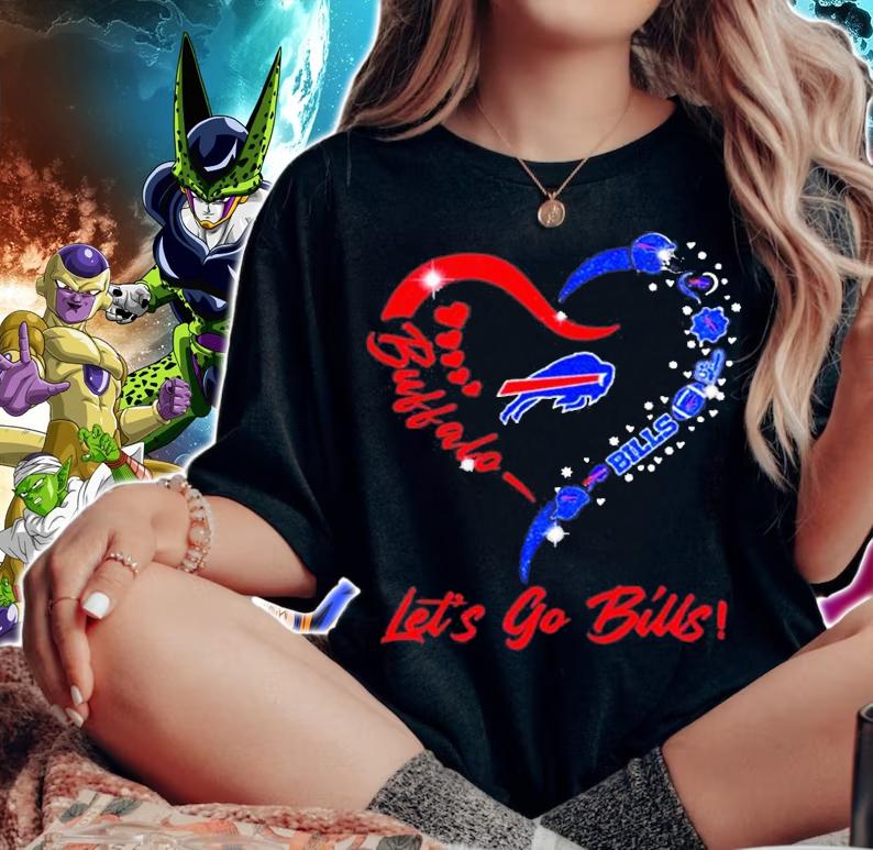 Buffalo Bills Logo Heart Lets Go Bills Shirt t-shirt woman shirt