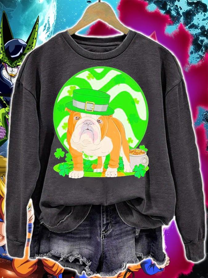 Bulldog St Patrick's Day T-Shirt t-shirt sweatshirt