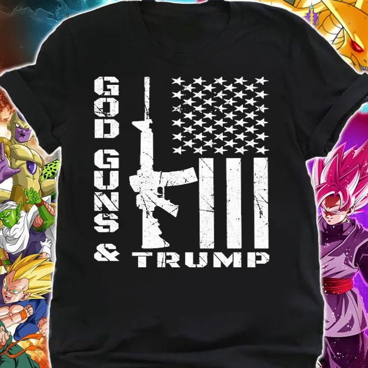 God Guns And Trump Cool Gift 2nd Amendment Flag Gift T-Shirt t-shirt shirt
