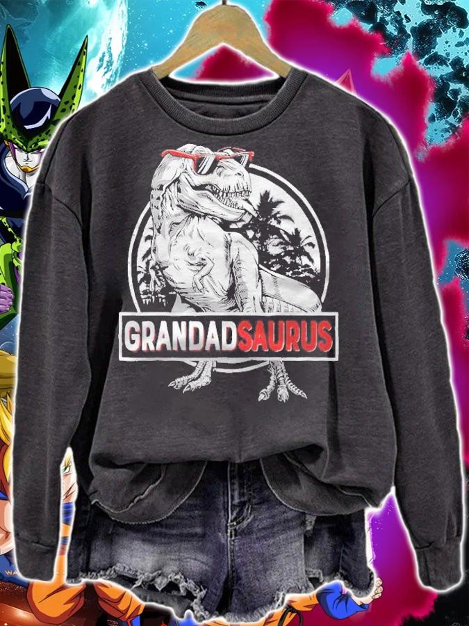 Mens Grandadsaurus T Rex Dinosaur Funny Fathers Day For Grandpa Shirt t-shirt sweatshirt