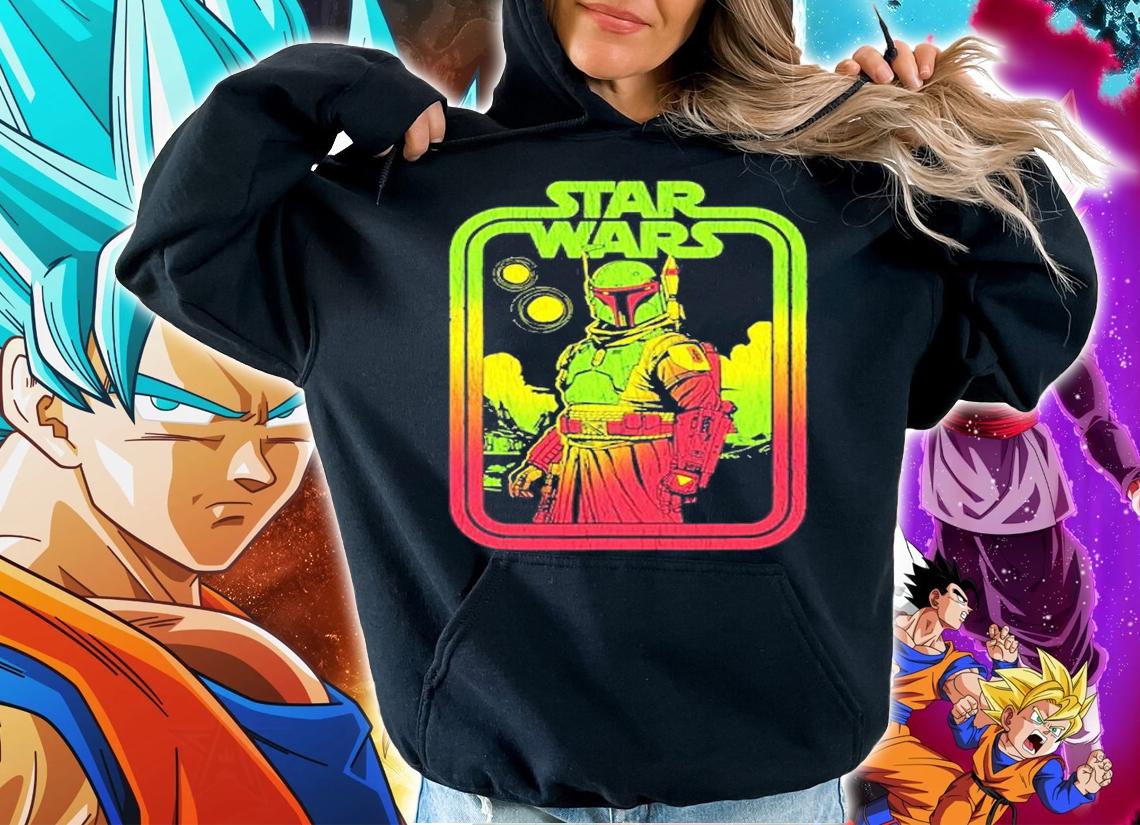 Star Wars The Book Of Boba Fett Retro Poster T-Shirt t-shirt hoodie