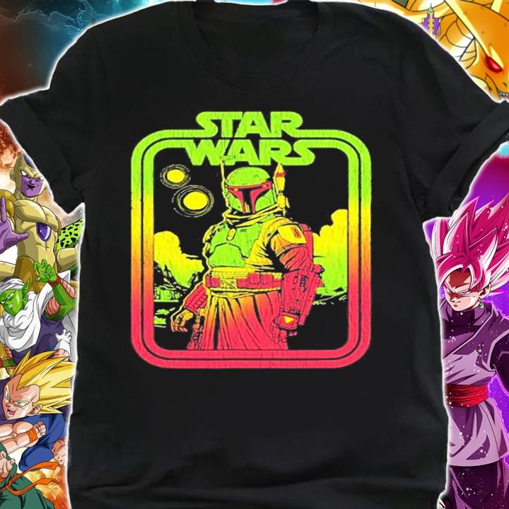 Star Wars The Book Of Boba Fett Retro Poster T-Shirt t-shirt shirt