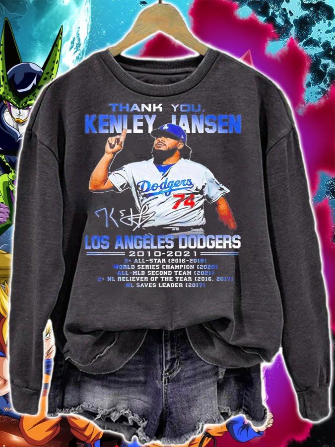 Thank You Kenley Jansen Los Angeles Dodgers 2010 2021 Signature T-Shirt t-shirt sweatshirt