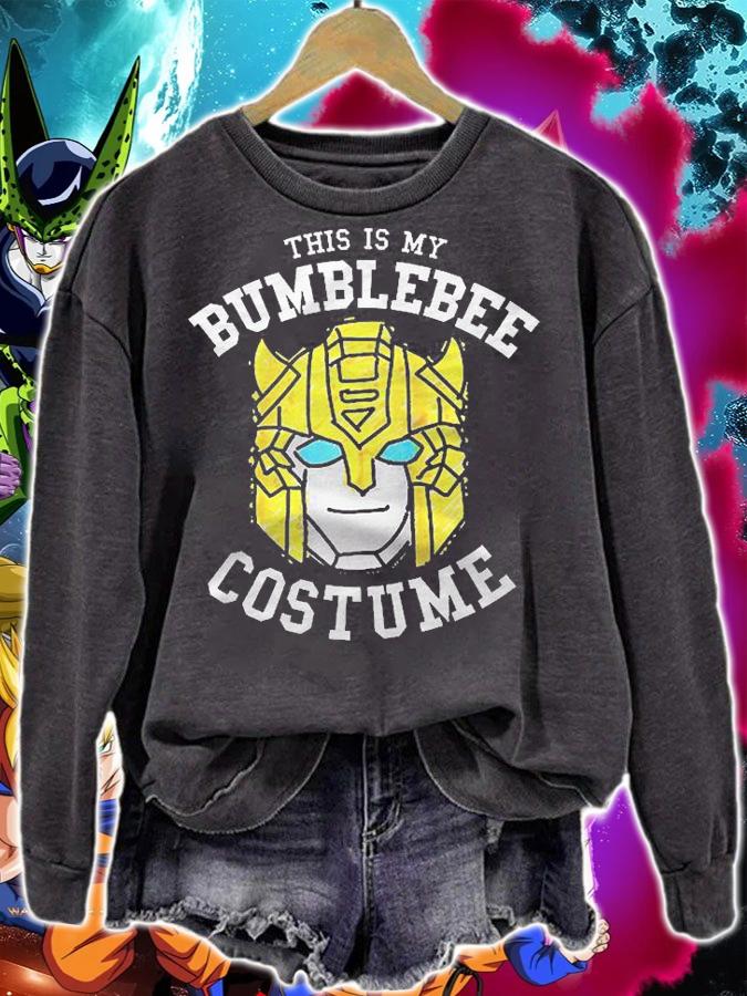 Transformers Halloween This Is My Bumblebee Costume Raglan Baseball Shirt t-shirt sweatshirt