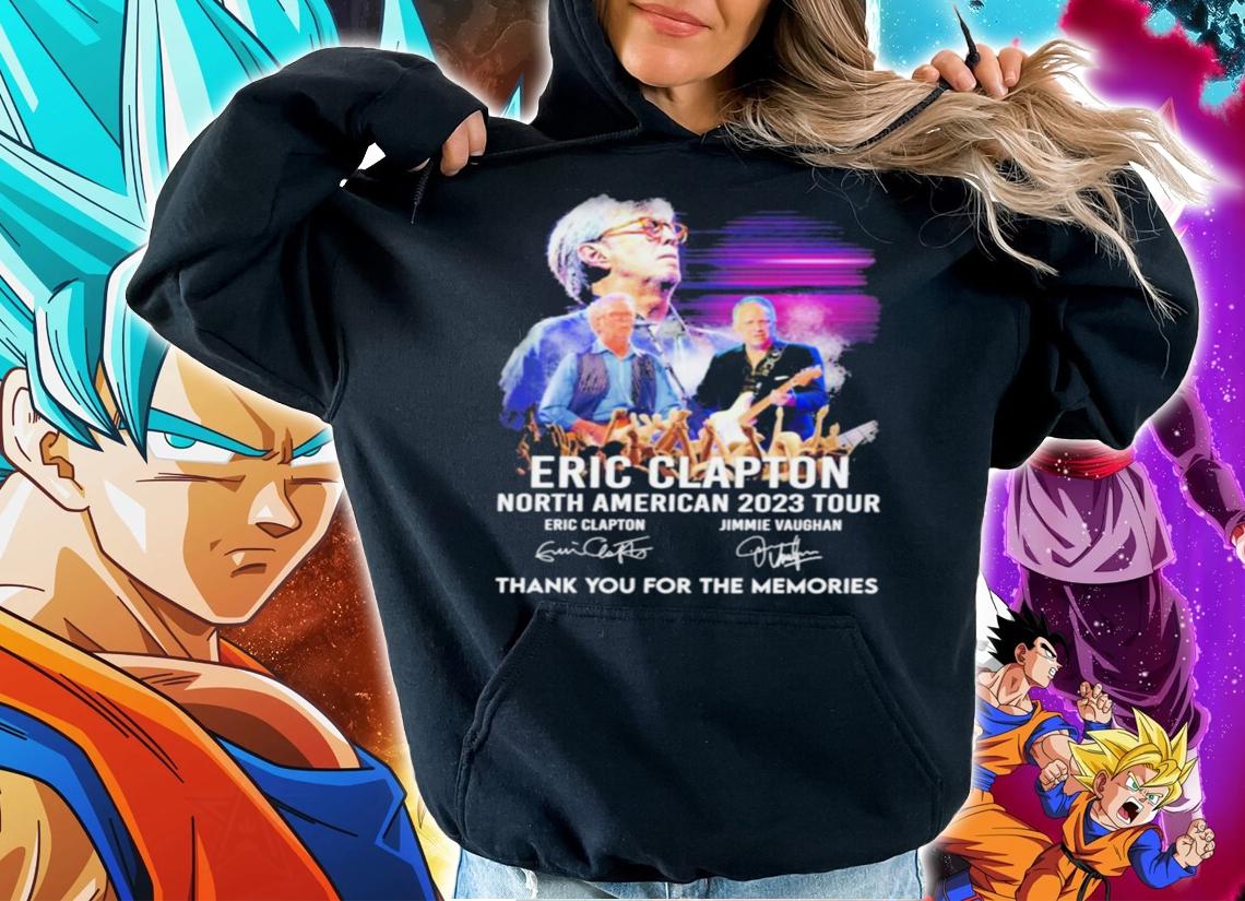 Eric Clapton North American 2023 Tour Signature Thank You For The Memories t-shirt hoodie