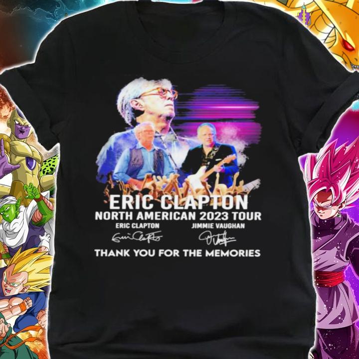 Eric Clapton North American 2023 Tour Signature Thank You For The Memories t-shirt shirt