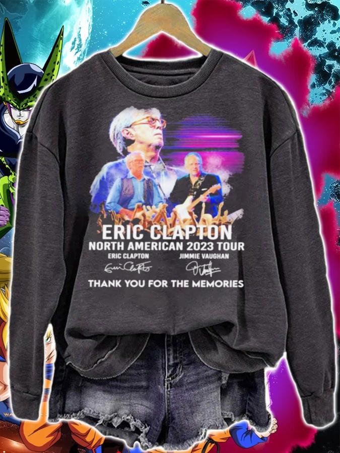 Eric Clapton North American 2023 Tour Signature Thank You For The Memories t-shirt sweatshirt