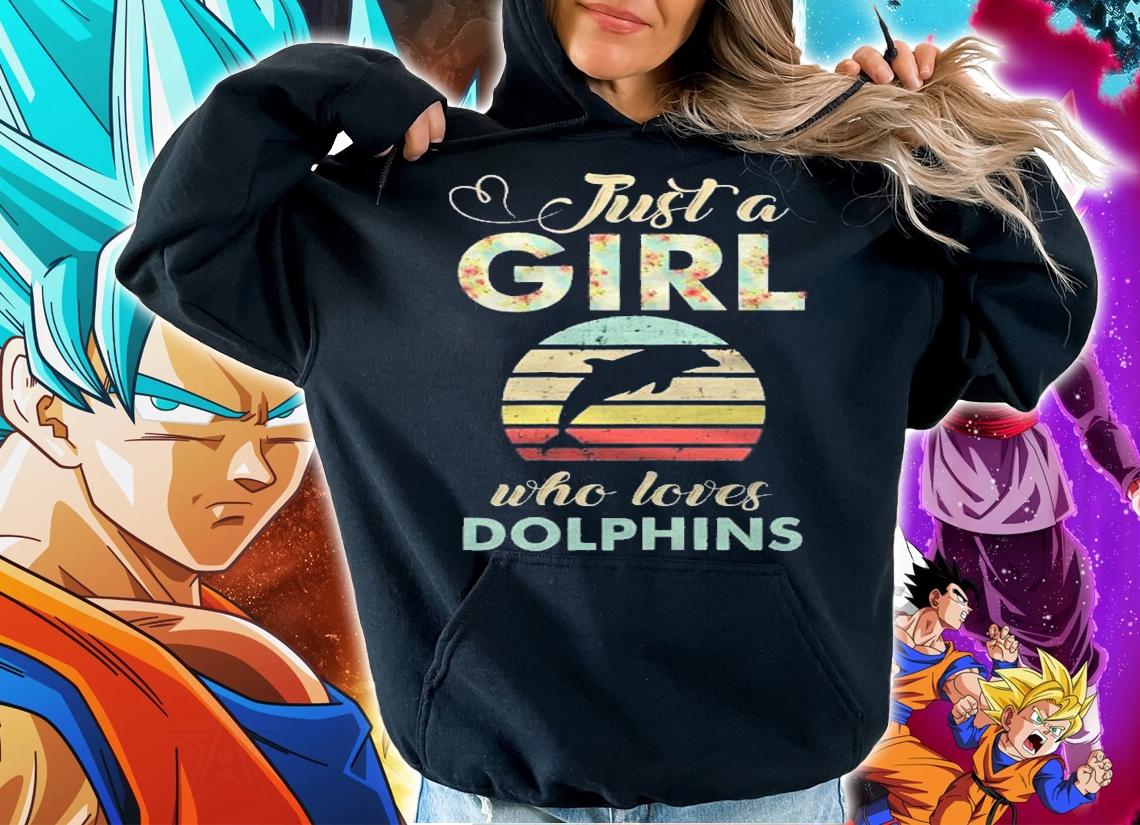 Just A Girl Who Loves Dolphins Cool Dolphin Lover Shirt t-shirt hoodie