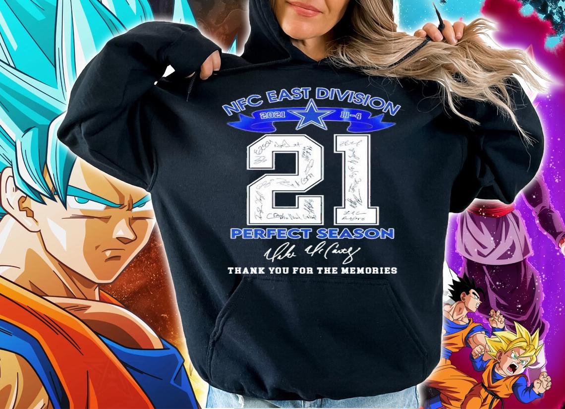 NFC East Division 21 Perfect Season signature thank you for the memories shirt t-shirt hoodie