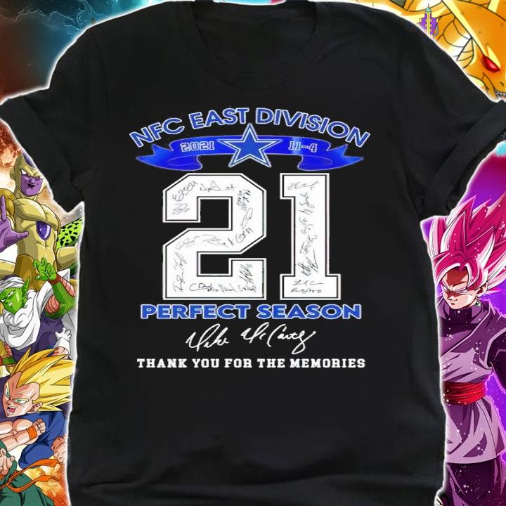 NFC East Division 21 Perfect Season signature thank you for the memories shirt t-shirt shirt