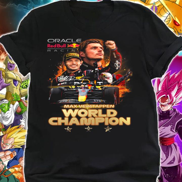 Oracle Red Bull Racing Max Verstappen World Champion t-shirt shirt