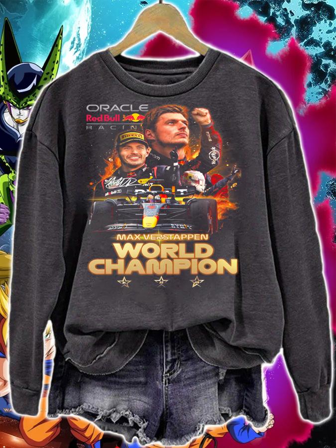 Oracle Red Bull Racing Max Verstappen World Champion t-shirt sweatshirt