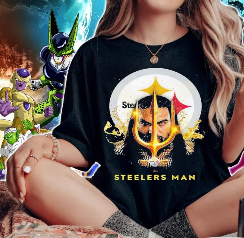 Steelers Man Aquaman X Pittsburgh Steelers t-shirt woman shirt
