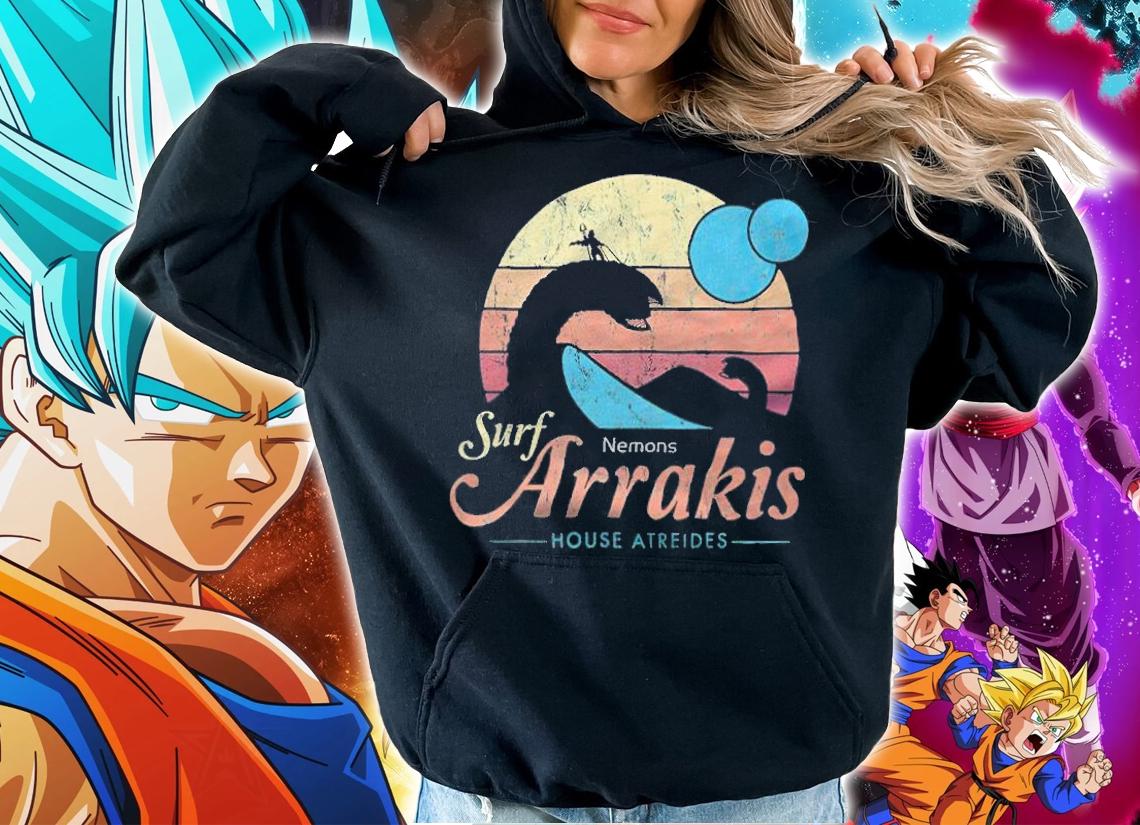 Surf Nemons Arrakis House Atreides Vintage T-shirt t-shirt hoodie