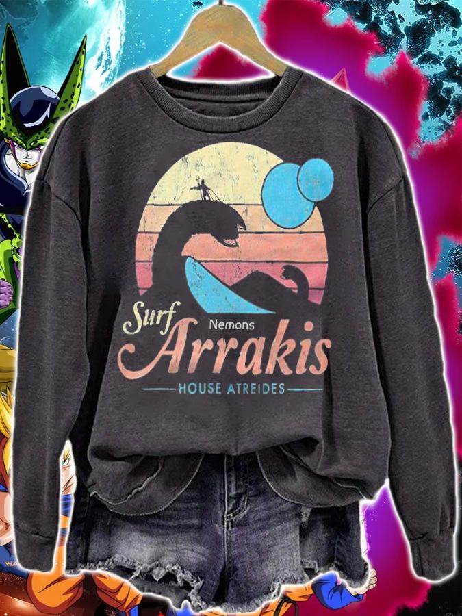 Surf Nemons Arrakis House Atreides Vintage T-shirt t-shirt sweatshirt