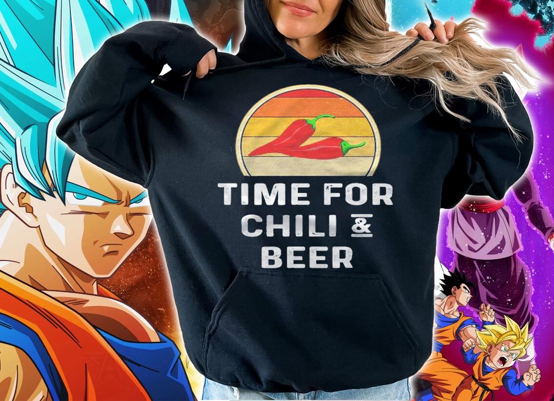 Time For Chili And Beer Chili Cook Off Funny Chili Lover Shirt t-shirt hoodie