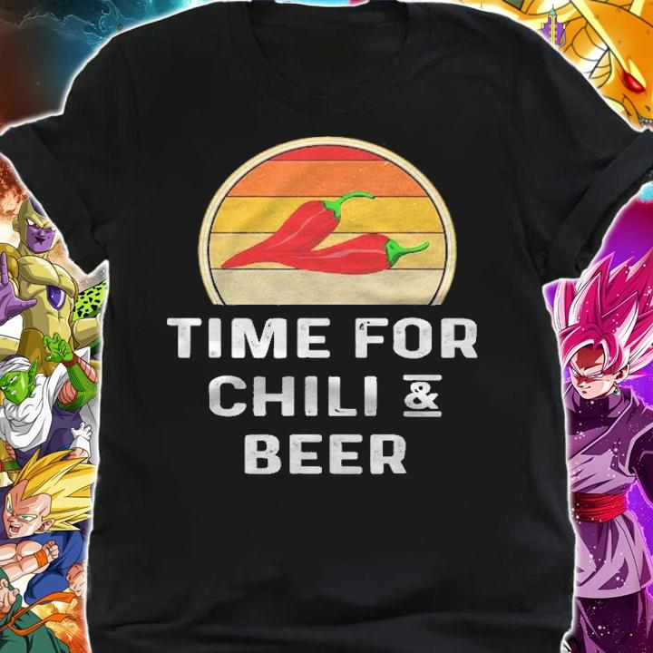 Time For Chili And Beer Chili Cook Off Funny Chili Lover Shirt t-shirt shirt