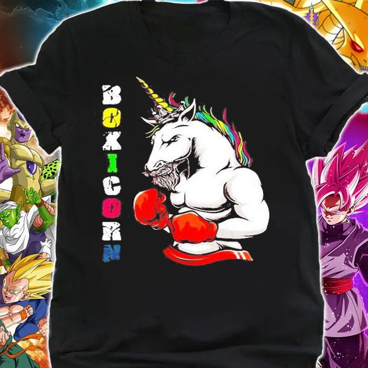 Unicorn Boxicorn Tee Martial Arts Fan Fighting Boxing T-Shirt t-shirt shirt