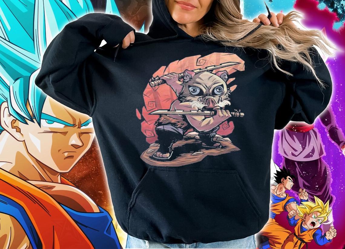 Demon Slayer Kid Hashibira Inosuke cute chibi 2022 T-shirt t-shirt hoodie