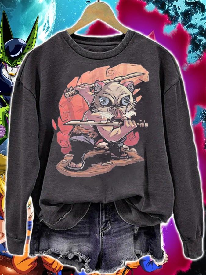 Demon Slayer Kid Hashibira Inosuke cute chibi 2022 T-shirt t-shirt sweatshirt