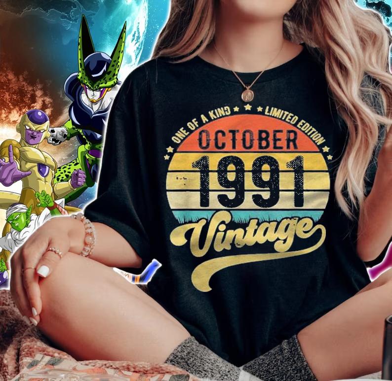 Reto 30Th Birthday, 30 Years Old Born In October 1991 Ver2 Shirt t-shirt woman shirt