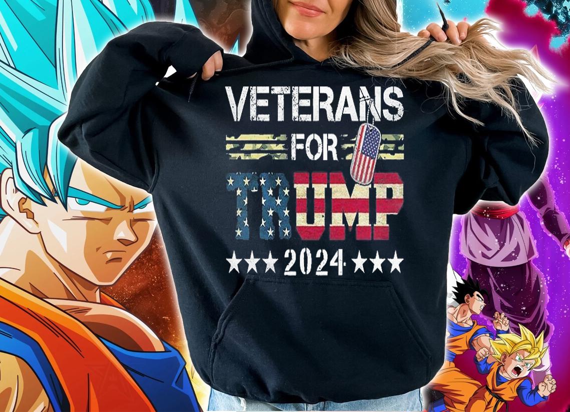 Retro USA Flag Veterans Trump 2024 T-Shirt t-shirt hoodie