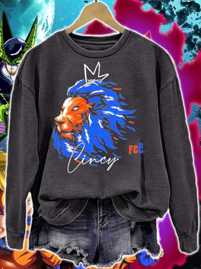 FC Cincinnati Lion Head Sketch T-Shirt t-shirt sweatshirt