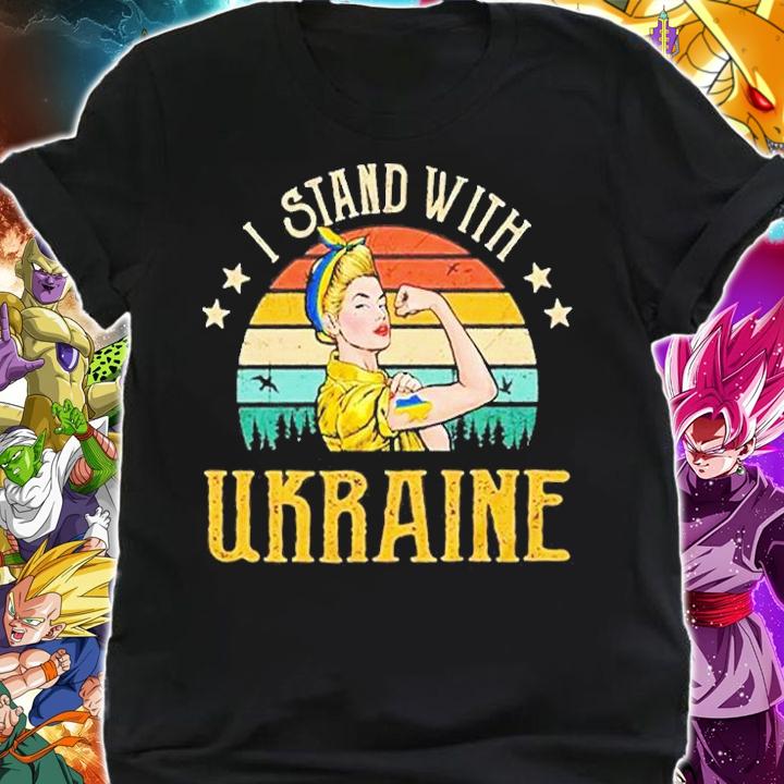 I Stand With Ukraine Strong Vintage Women's T-Shirt t-shirt shirt