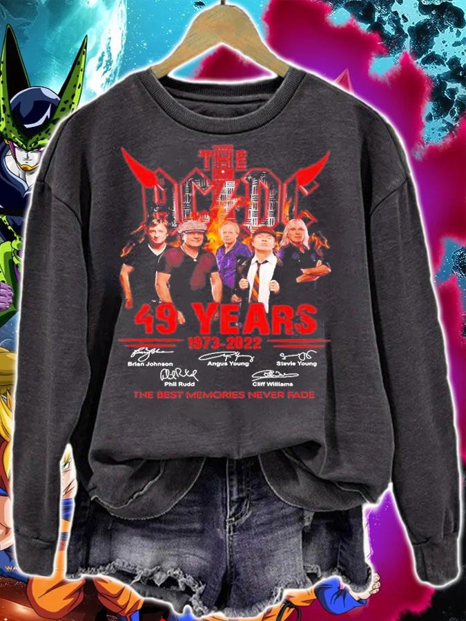 The ACDC 49 Years 1973 2022 The Best Memories Never Fade Signatures T-Shirt t-shirt sweatshirt