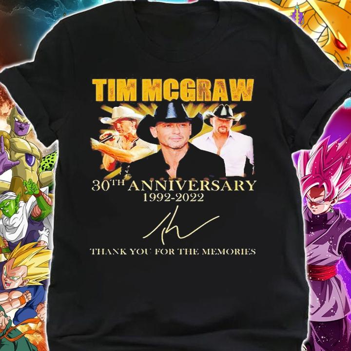 Tim Mcgraw 30th Anniversary 1992 2022 Signature T-Shirt t-shirt shirt