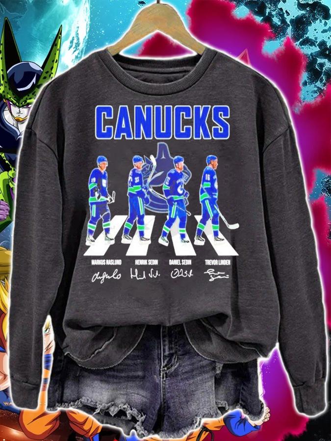 Vancouver Canucks Hockey Team Abbey Road Signatures Shirt t-shirt sweatshirt