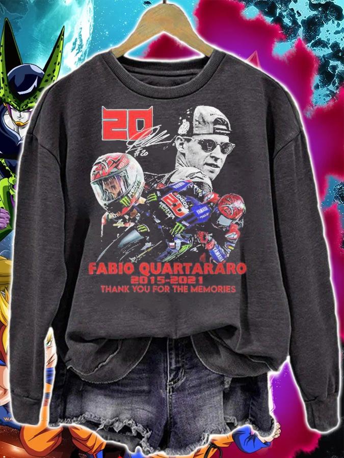 Fabio Quartararo 2015-2021 signature thank you for the memories shirt t-shirt sweatshirt