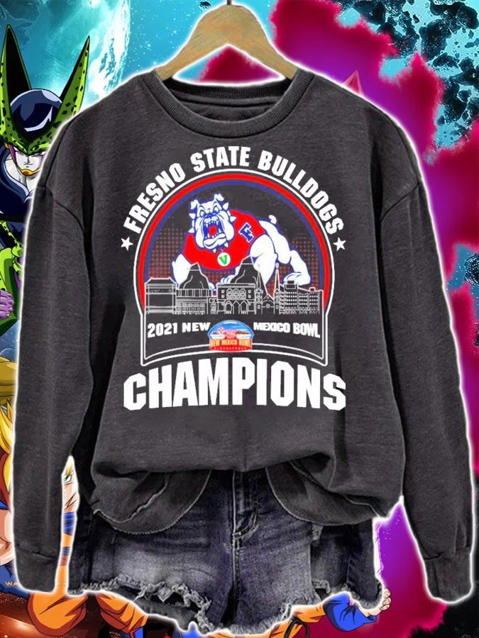 Fresno State Bulldogs 2021 New Mexico Bowl Champions Shirt t-shirt sweatshirt
