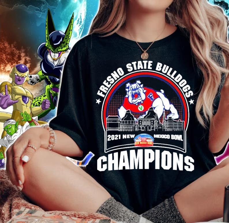 Fresno State Bulldogs 2021 New Mexico Bowl Champions Shirt t-shirt woman shirt
