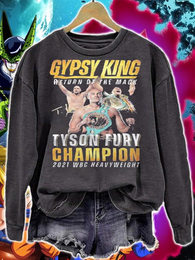Gypsy King return of the mack Tyson Fury Champion 2021 WBC Heavyweight shirt t-shirt sweatshirt