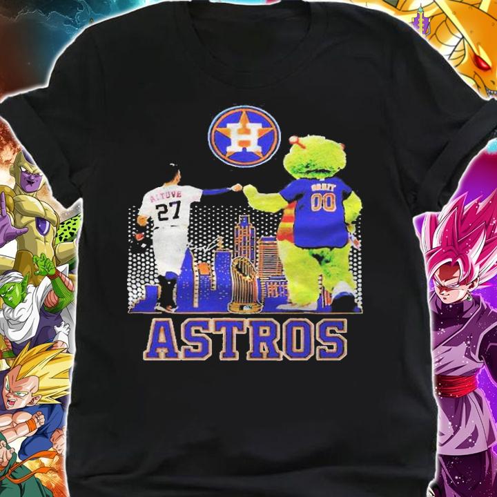 Houston Astros Jos Altuve and Orbit signature T-shirt t-shirt shirt