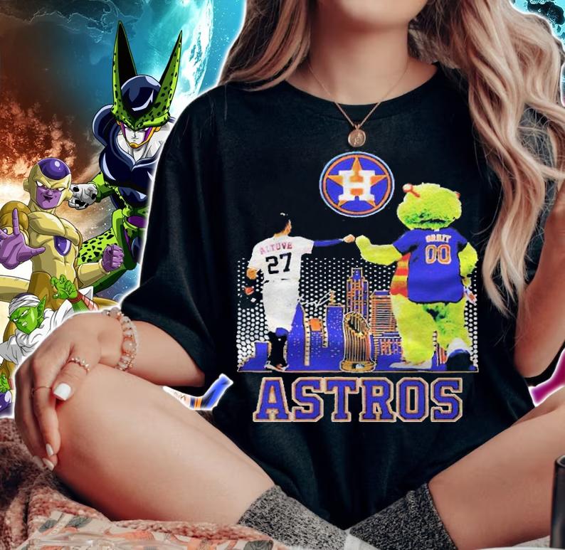 Houston Astros Jos Altuve and Orbit signature T-shirt t-shirt woman shirt